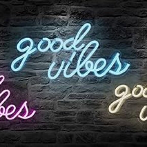 Good Vibes Neon Sign for Wall Decor - Picture 1 of 6